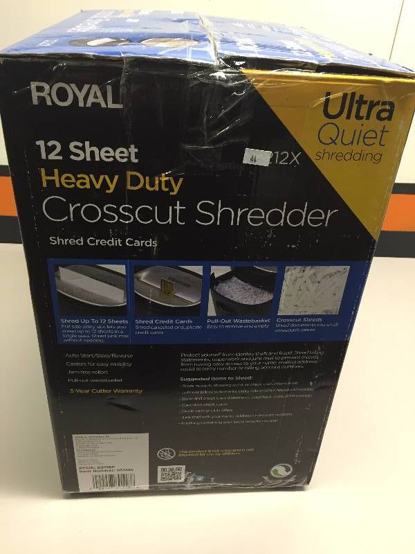 ROYAL CROSSCUT PAPER SHREDDER