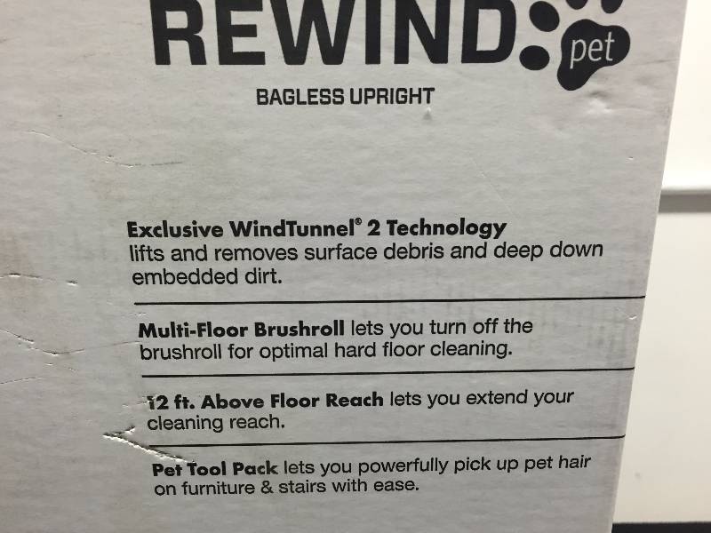 HOOVER WIND TUNNEL REWIND PET VACUUM CLEANER