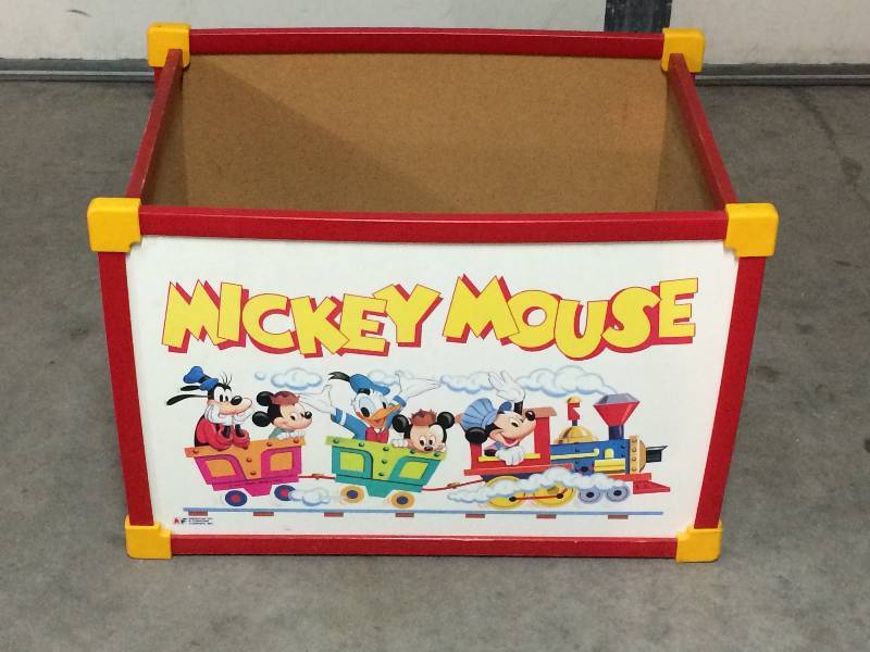 lot 2 image: Mickey Mouse Toy Box