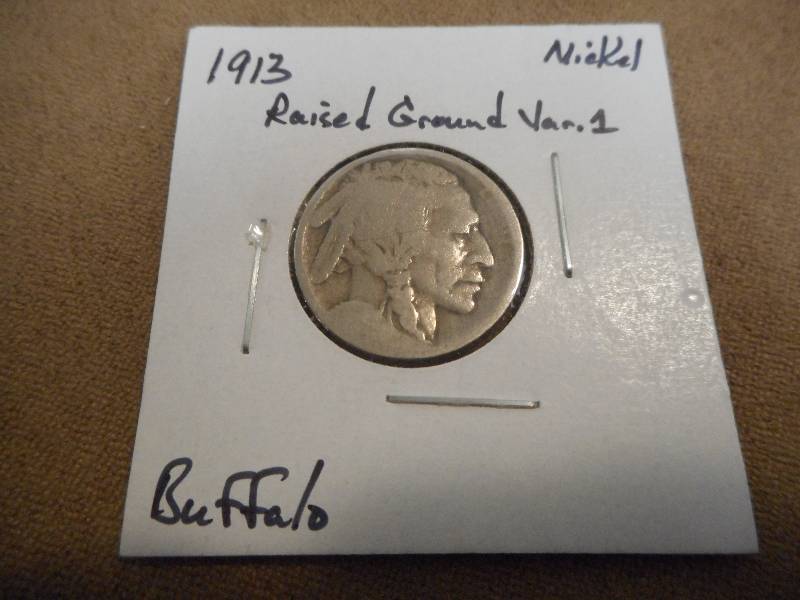 1913-P Buffalo Head Nickel, Raised ...