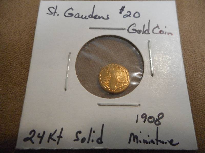1908 St. Gaudens $20 Gold Coin, Min...