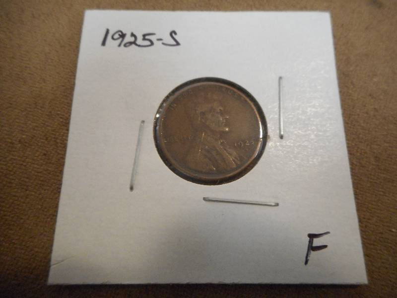 1925-S Lincoln Wheat Cent, Fine Gra...