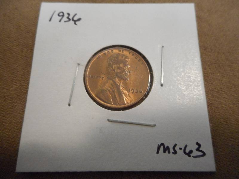 1936-P Lincoln Wheat Cent, MS-63 Gr...