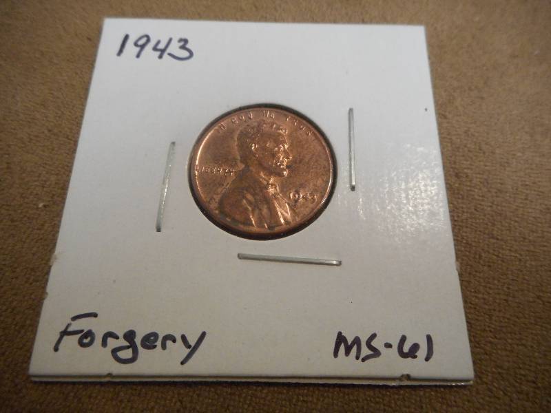 1943-P Lincoln Wheat Cent, Forgery...