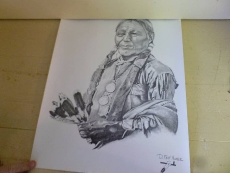 lot 359 image: Native American Print