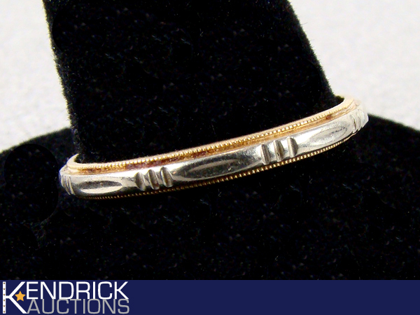 Vintage 14K Mens Wedding Band
