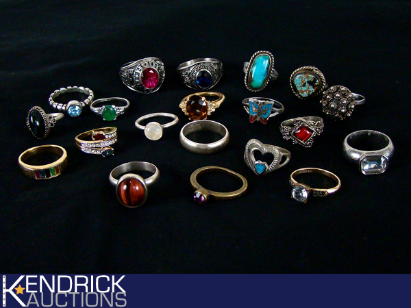 Lot of Higher End Jeweled Costume Jewelry Rings