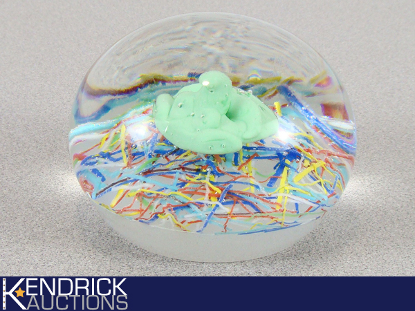 Vintage MINT Murano Blown Glass Paperweight