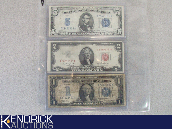 Collection of Vintage Silver Certificate, and Red Seal Notes ($8 Face Value)