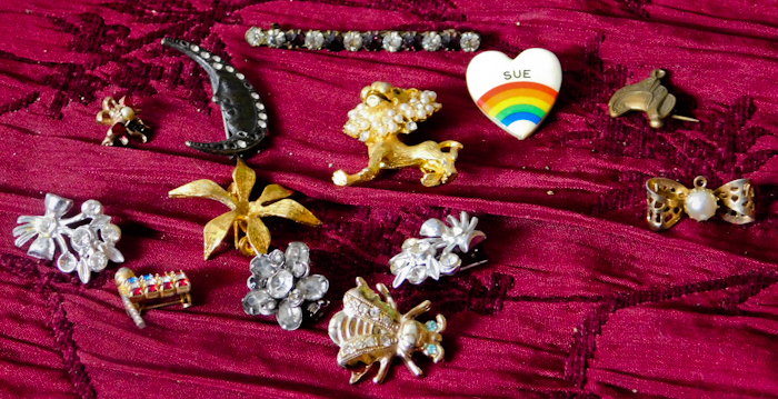 lot 43 image: 10 jewelry pins