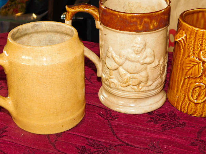 lot 119 image: 5 beer steins one marked Japan one occupied Japan