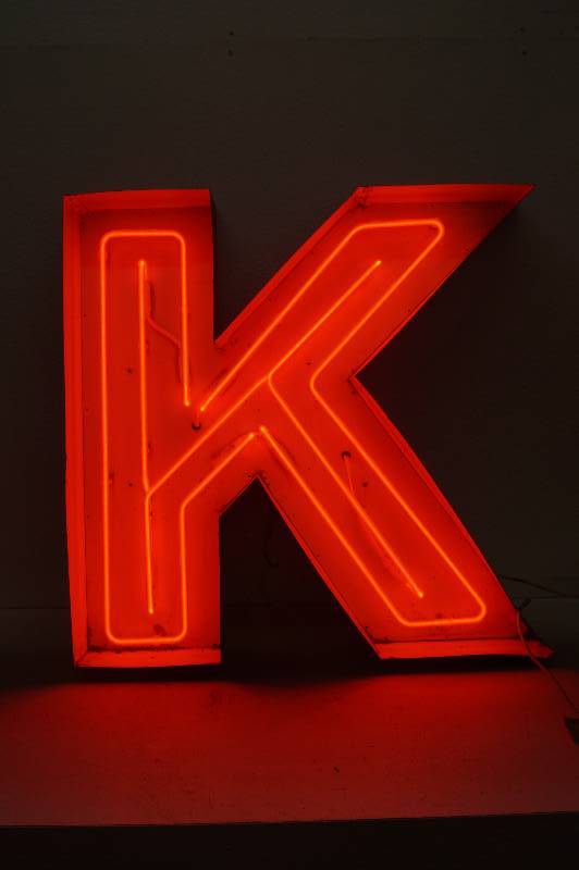 Red Neon Letter