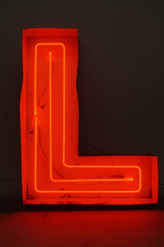Red Neon Letter