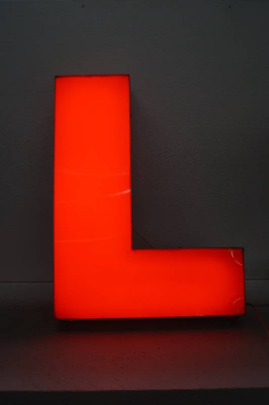 Red Neon Letter