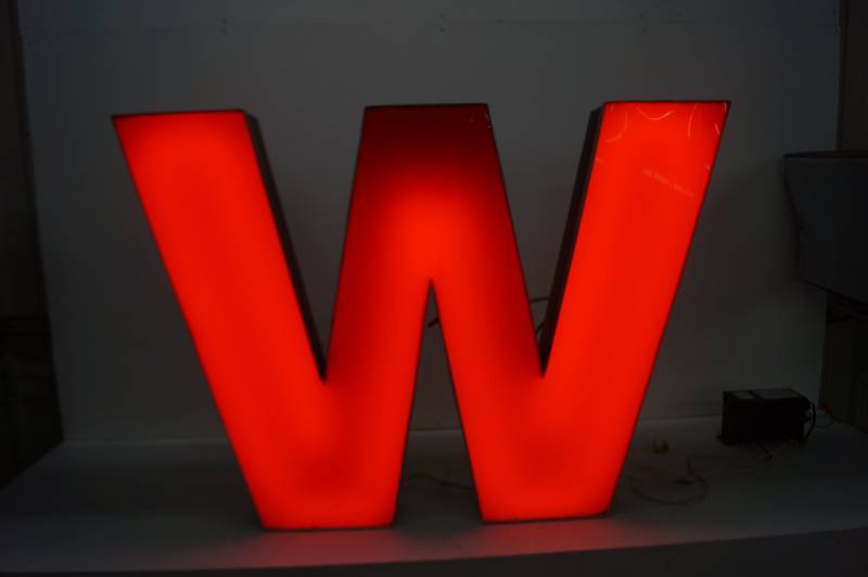 Red Neon Letter