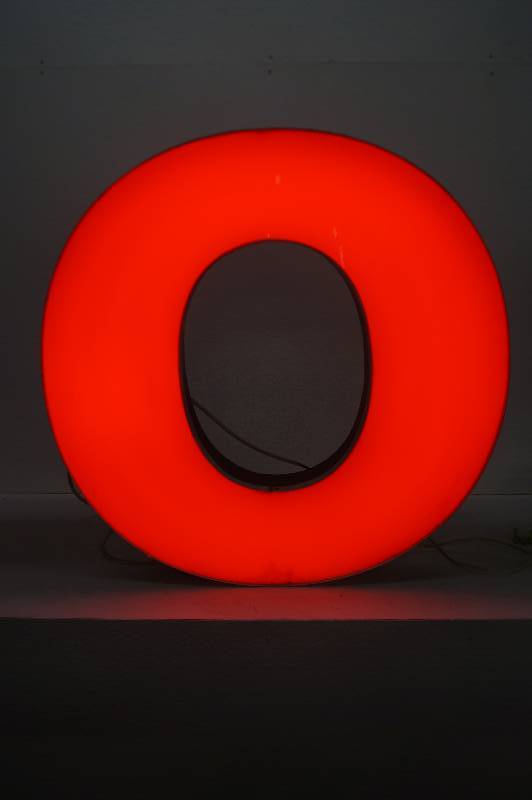 Red Neon Letter