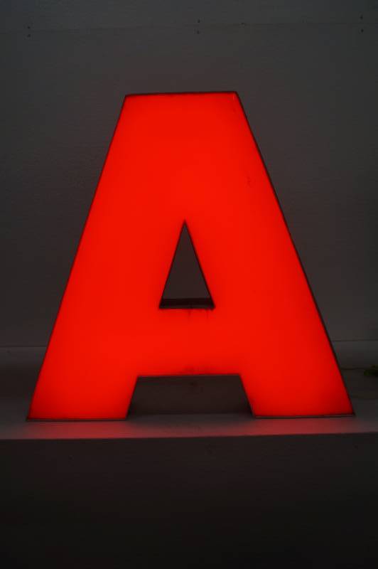Red Neon Letter
