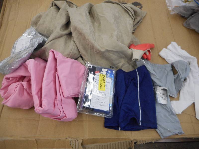RANDOM ASSORTMENT  BEDDING AND CLOTHING