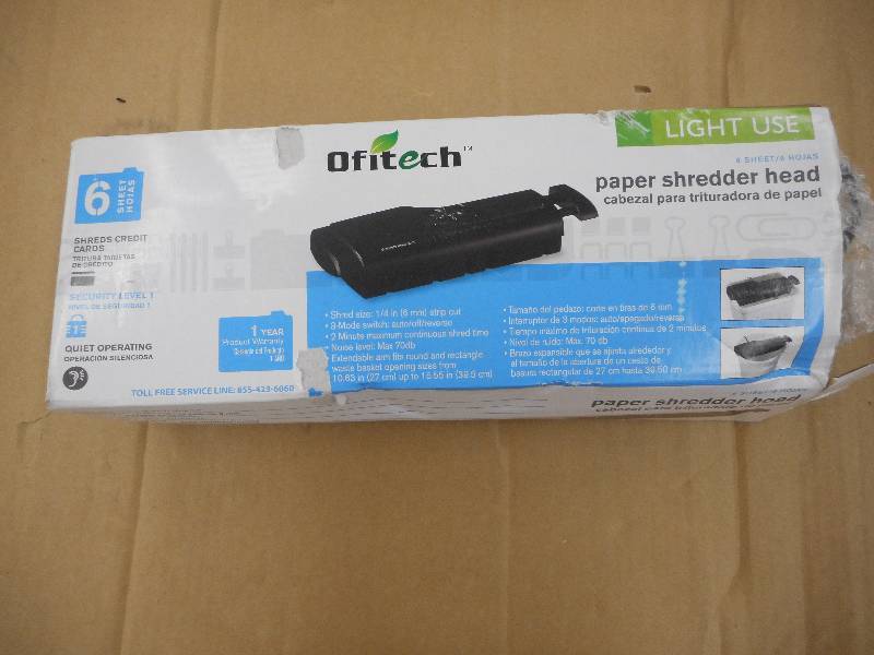 OFITECH PAPER SHREDDER HEAD
