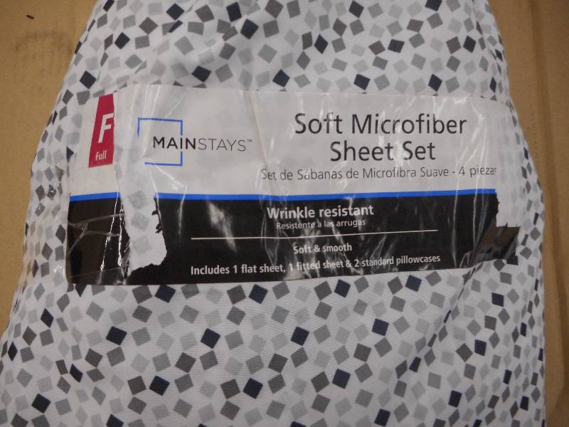 MAINSTAYS SOFT MICROFIBER SHEET SET FULL