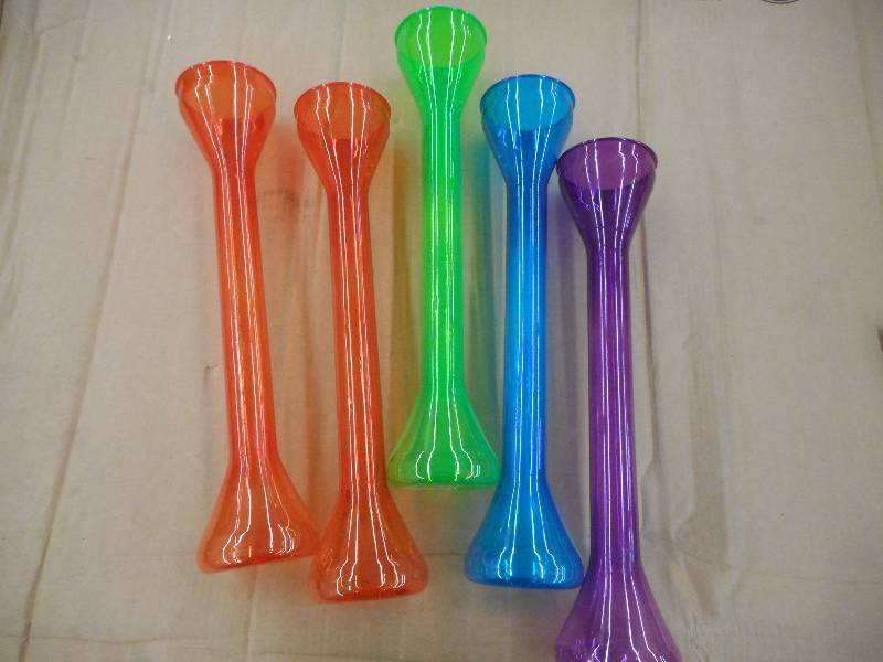 LOT OF 5 TALLBOY GLASSES