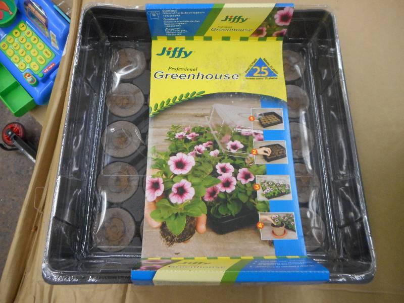 (5) JIFFY PROFESSIONAL GREENHOUSES 25 PRE MADE PLANTS