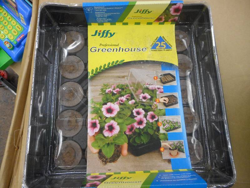 (5) JIFFY PROFESSIONAL GREENHOUSES 25 PRE MADE PLANTS