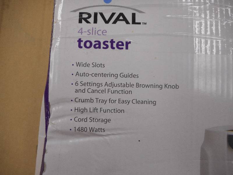 RIVAL 4 SLICE TOASTER