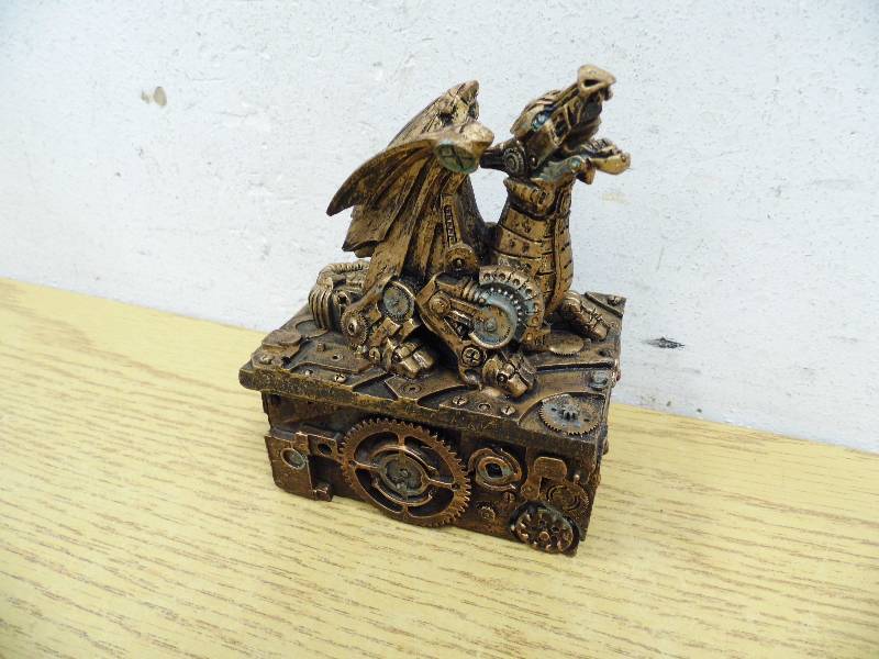 Steam Punk Dragon Trinket Box