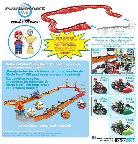 K�NEX Mario Kart Wii 120-Pc. Track Expansion Pack
