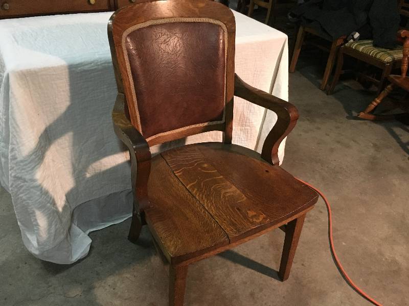 Solid Heavy Oak Chair