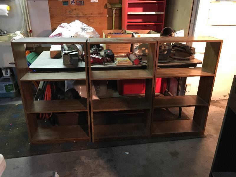 Set of Three Matching Shelving Units