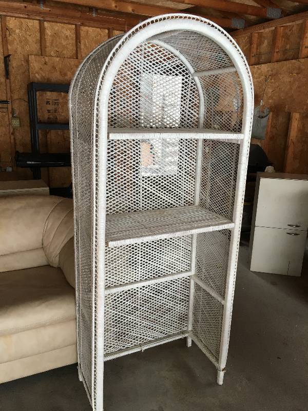 Wicker Shelving Unit