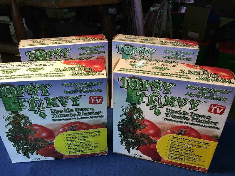 Four Topsy Turvy Tomato Planters