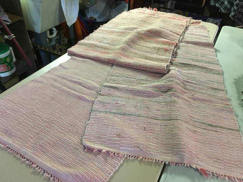 Three Handmade Rag Rugs