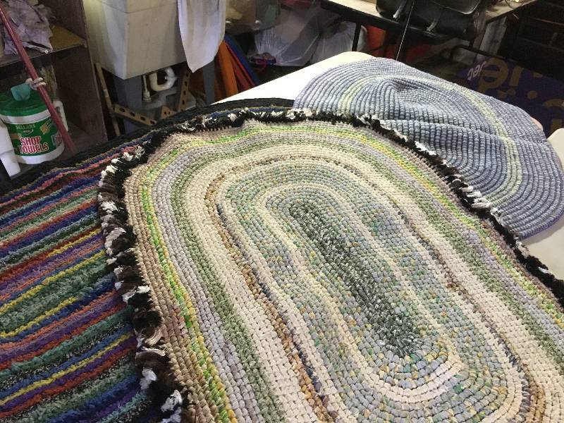 Three Handmade Rag Rugs