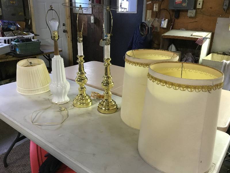 Three Lamps and Shades