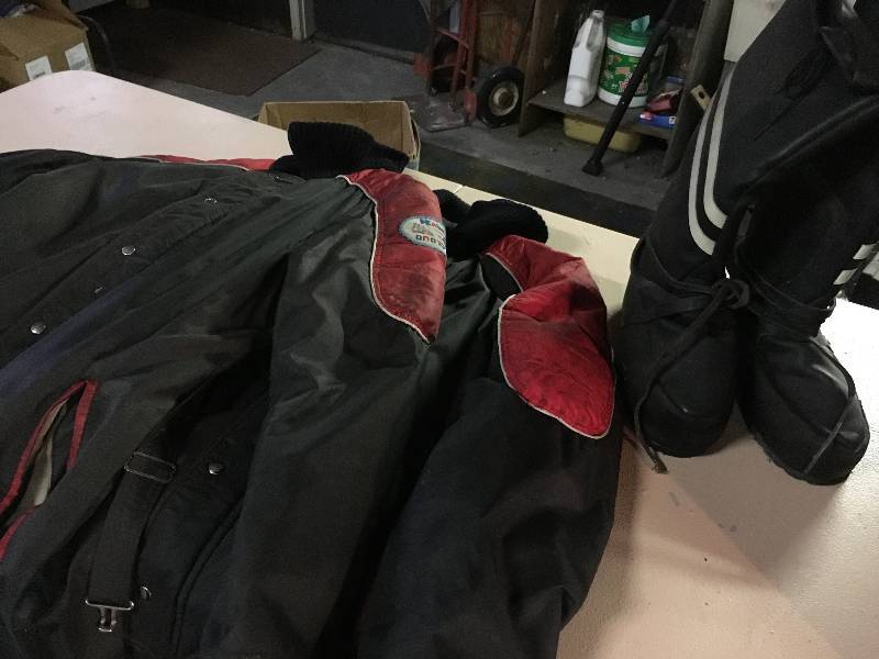 These are Historic Snowmobile Cold Weather Gear