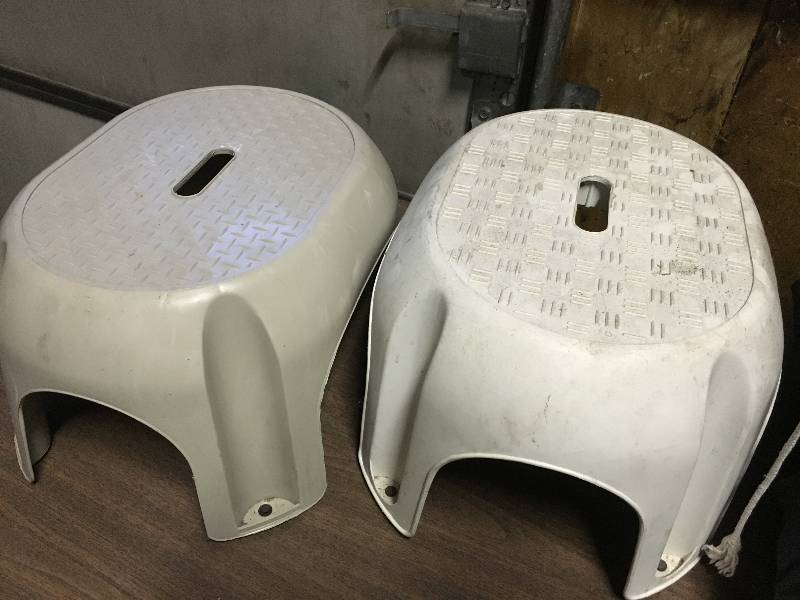 Two Plastic Step Stools