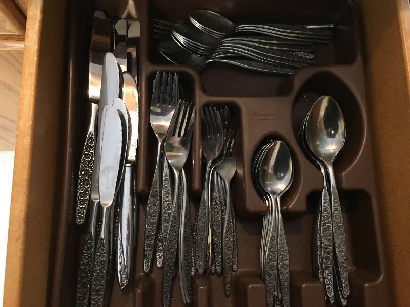 Large Set of Matching Stainless Steel Utensils