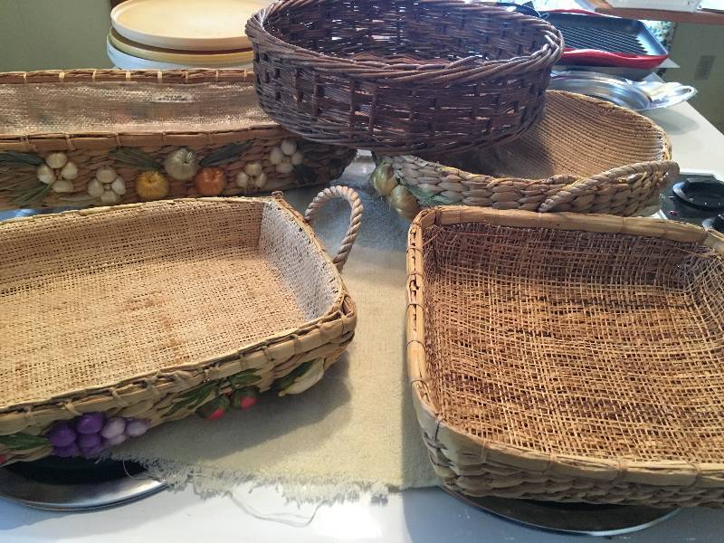 Wicker Carrying Baskets for Baking Dishes
