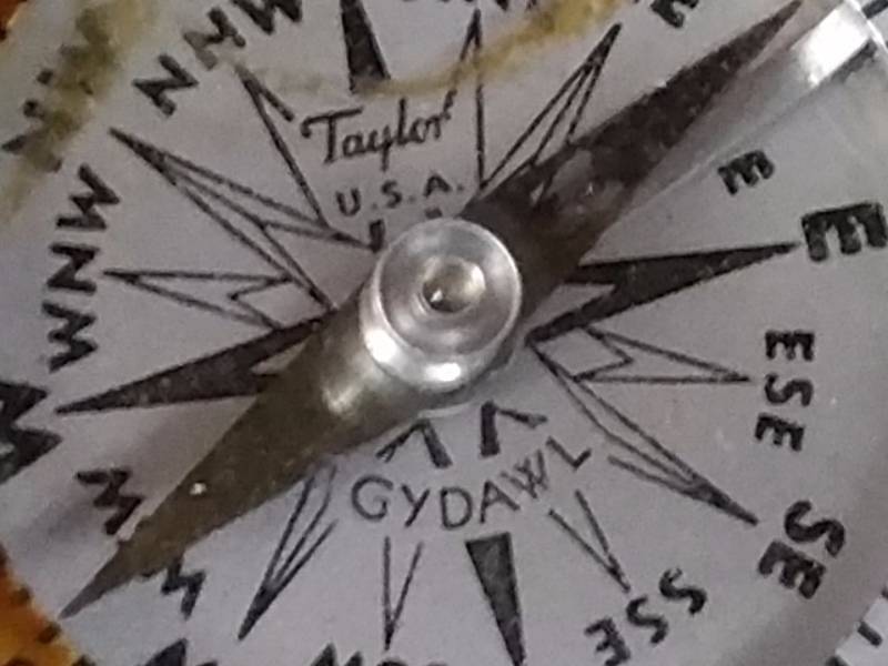 Rare 1940s WWII Taylor Gydawl Open Face Compass