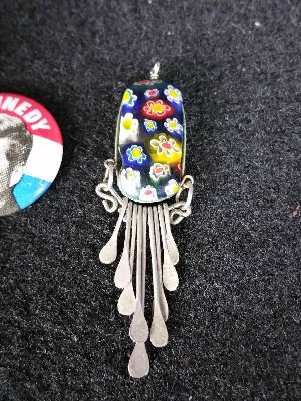 Random Vintage Jewelry  Kennedy Politcal Pin