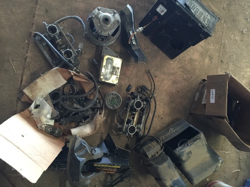 lot 22 image: 1993 Arctic cat well cat parts throttle body primary clutch Computer etc.