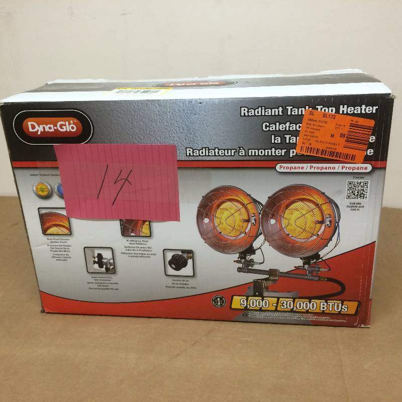 Radiant Tank Top Heater 9,000-30,000 BTUS