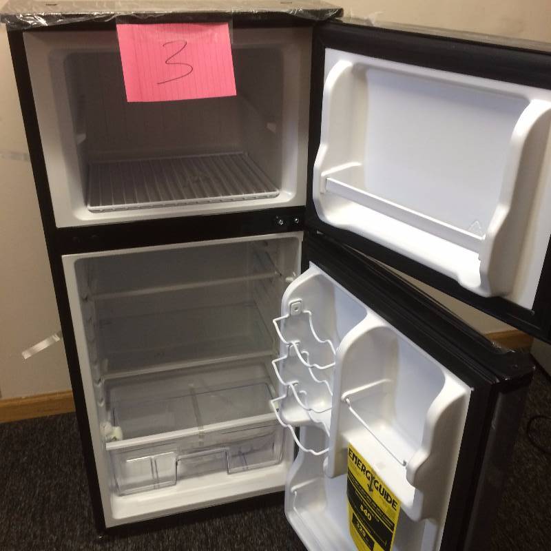 Vissani 4.3 cu. ft. Mini Refrigerator in Stainless Look Dented few scratches New