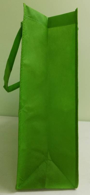 Reusable Lime Green Market Totes - 20 x 6 x 16