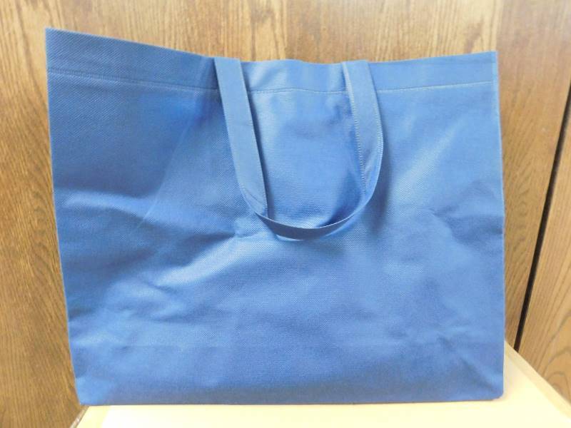 Reusable Navy Market Totes - 20 x 6 x 16