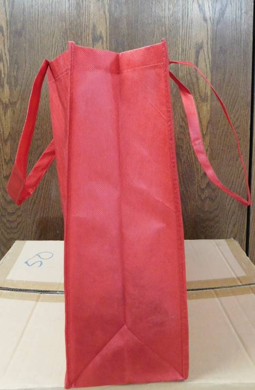 Reusable Red Market Totes - 20 x 6 x 16