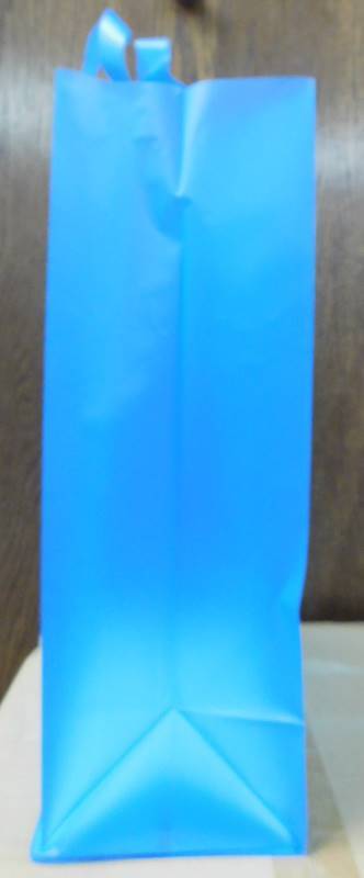 Blue Frosted Shopping Bags - 13 x 6 x 17
